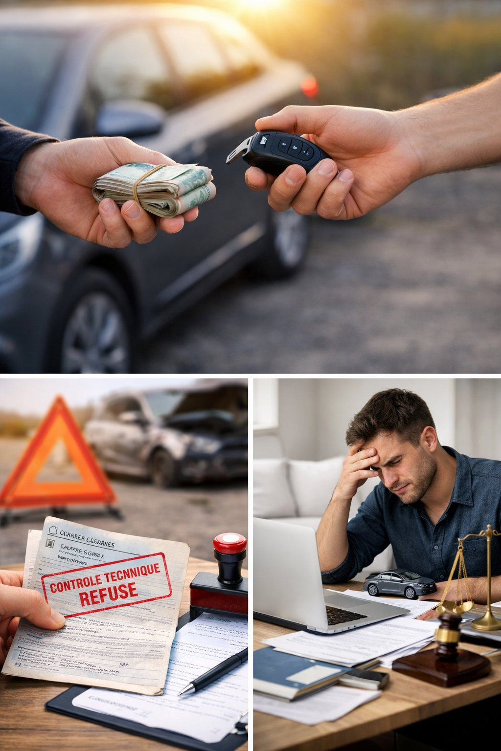 Vendre une voiture sans contrôle technique