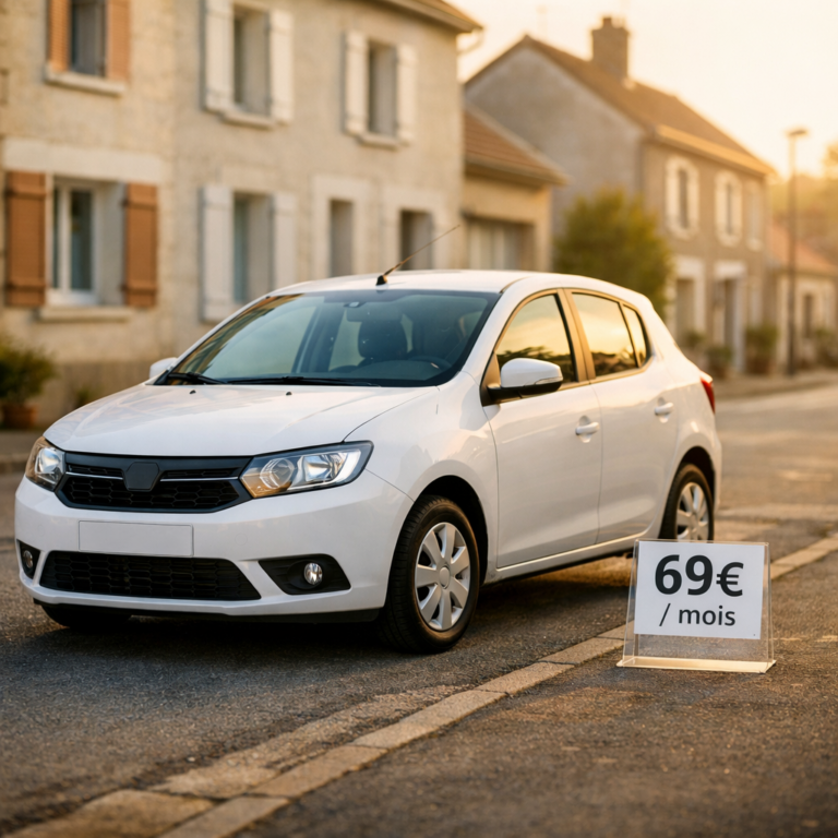 Voiture à 59 euros par mois sans apport