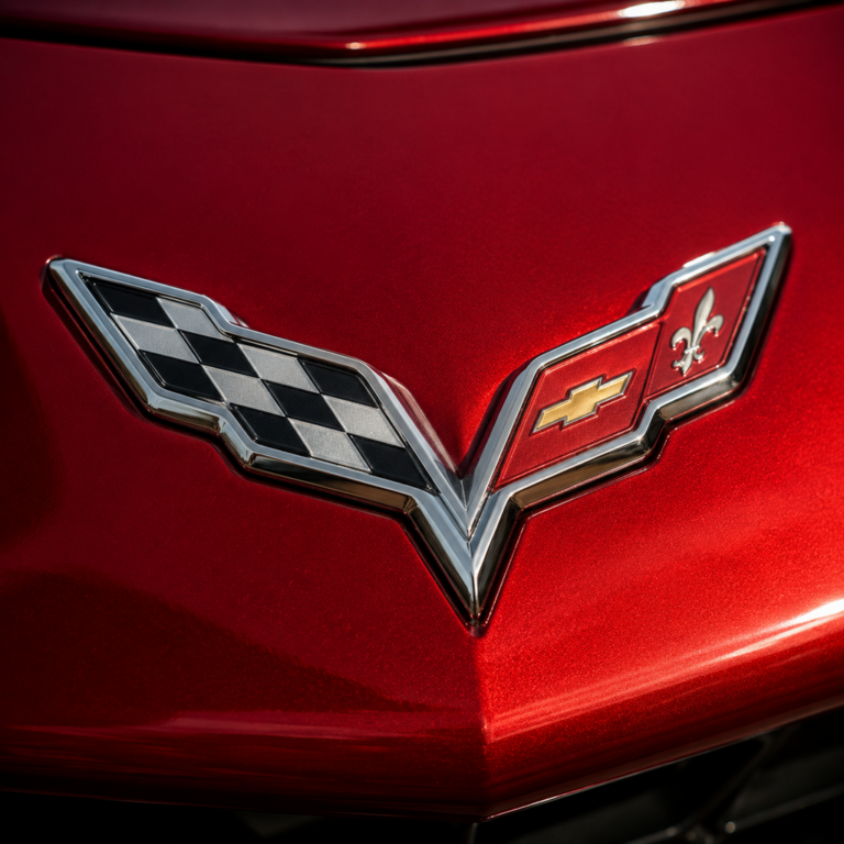 Logo Corvette : signification, histoire et évolution des 8 générations